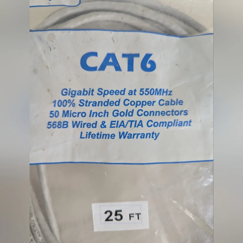 Gray Cat6 Ethernet Cable